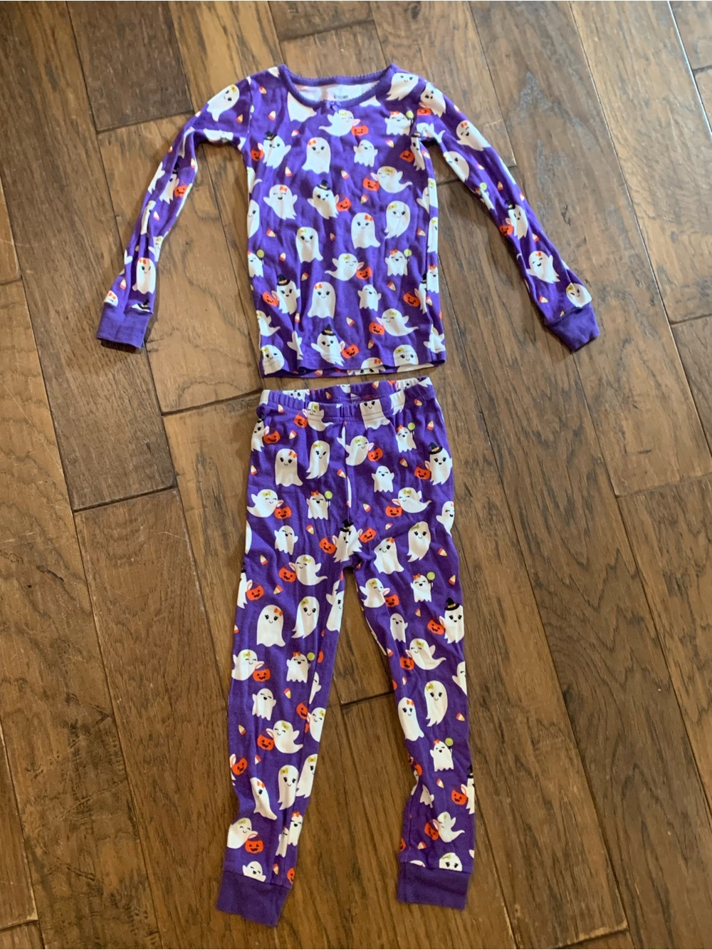 Gymboree Purple Ghost & Pumpkin Pajama Set